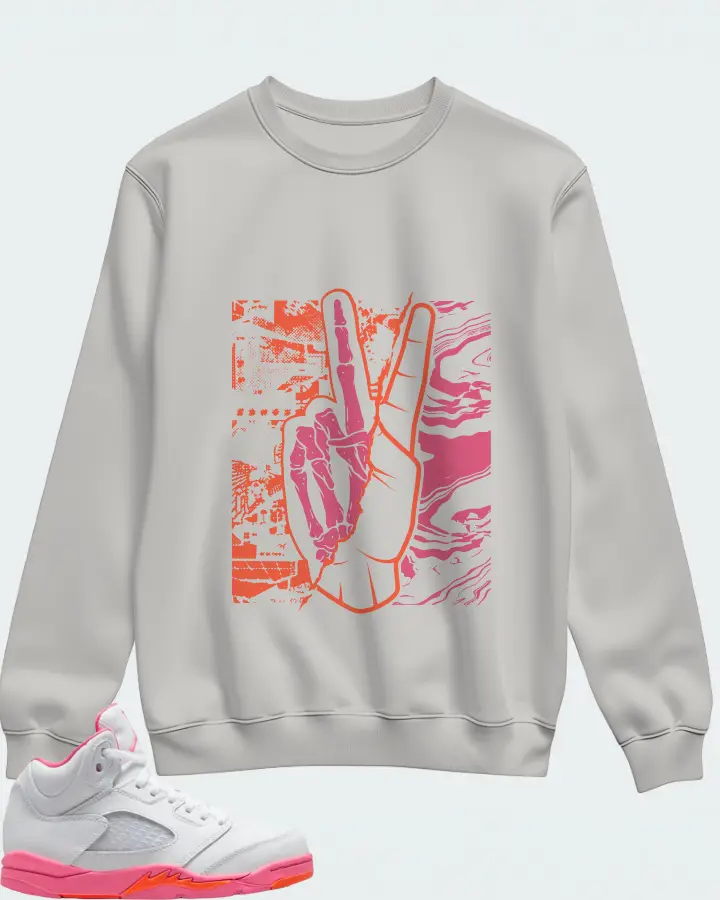 Jordan 5 Retro Sneaker Matching Sweatshirt - Peace of mind