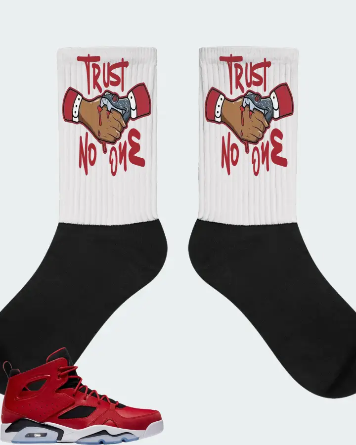 Jordan Flightclub 91 Sneaker Matching White Socks - Trust No One