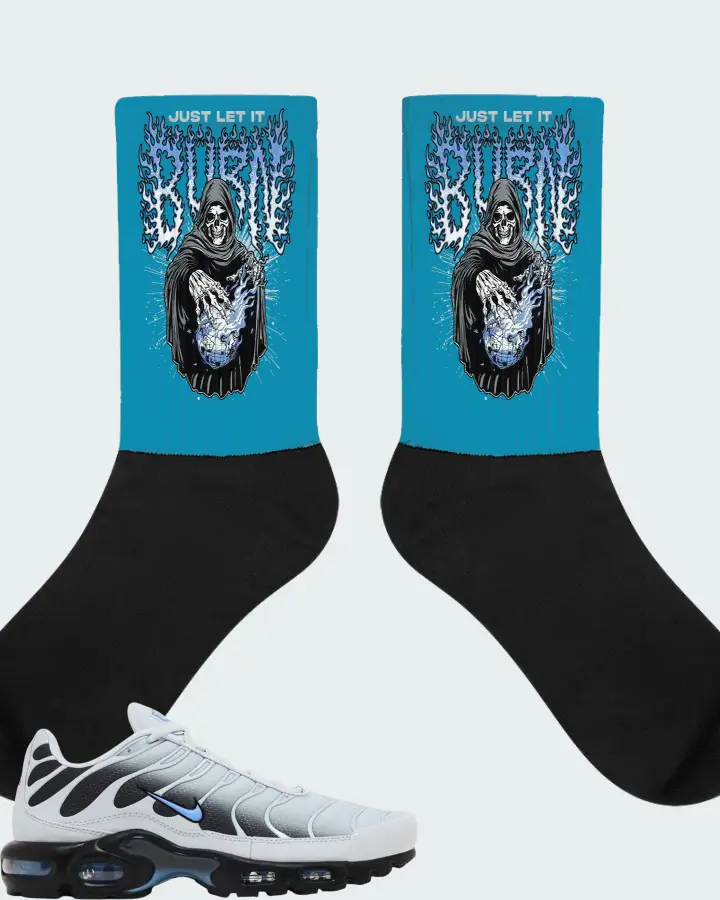 Nike Air Max Plus 'Pure Platinum University Blue Matching Socks