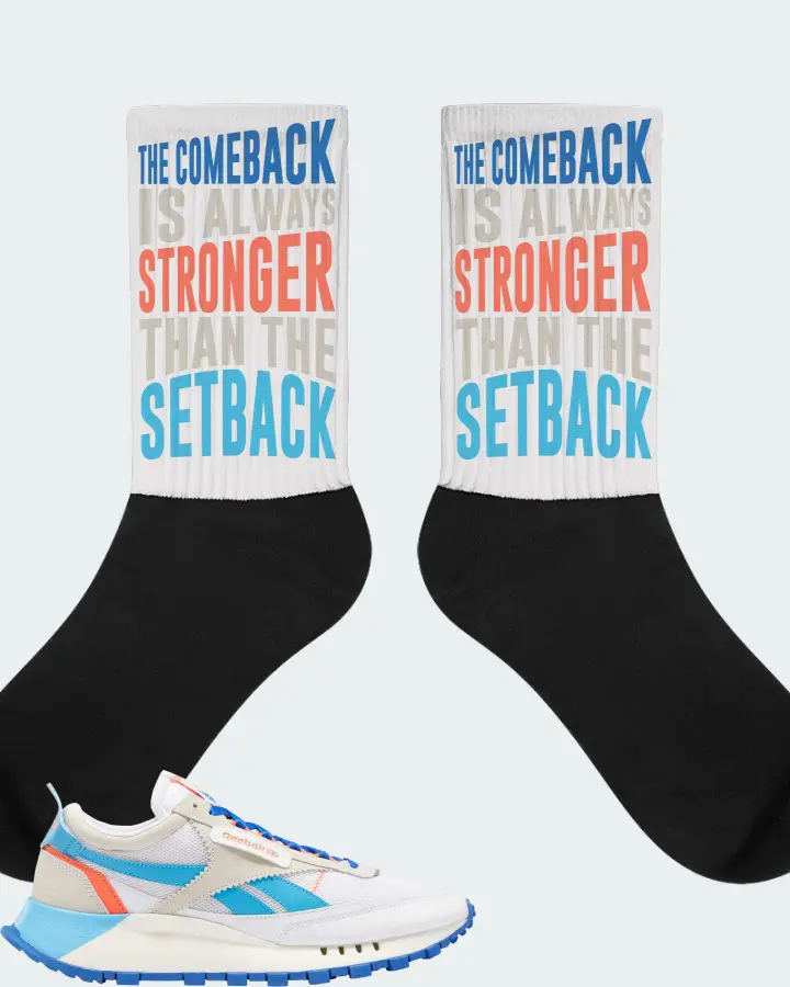 Reebok Classic Leather Legacy Sneaker Matching White Socks - The Comeback