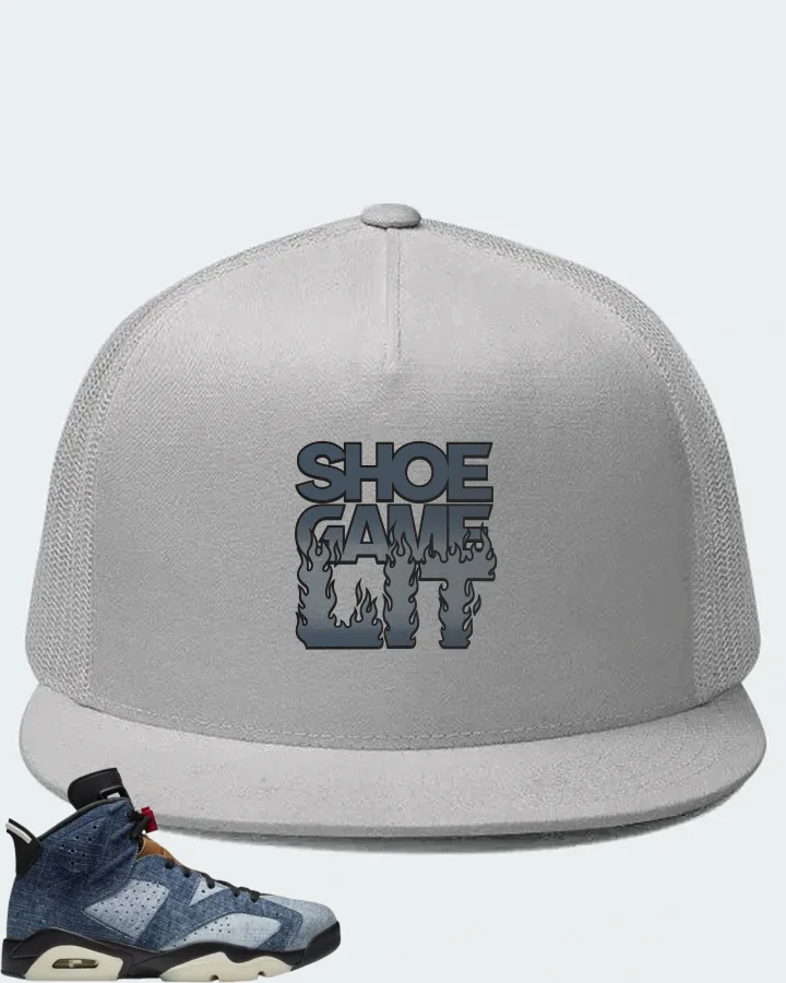 Jordan 6 Retro Sneaker Matching White Hat - Shoe Game Lit Refreshed