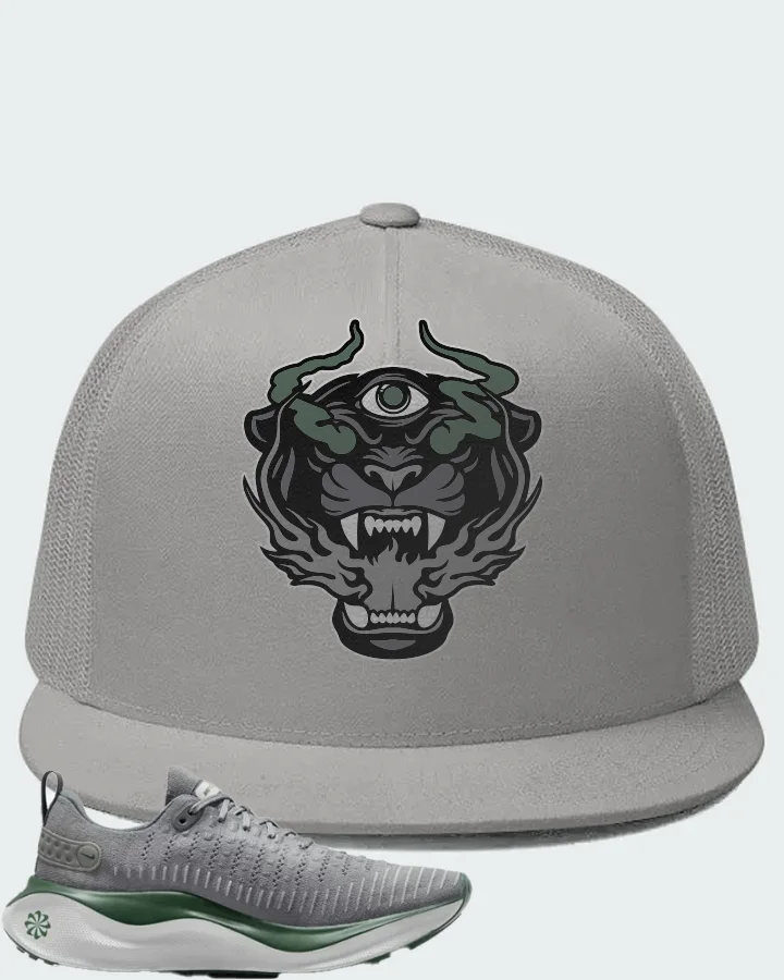 Nike InfinityRN 4 Cool Grey Gorge Green Matching Hat
