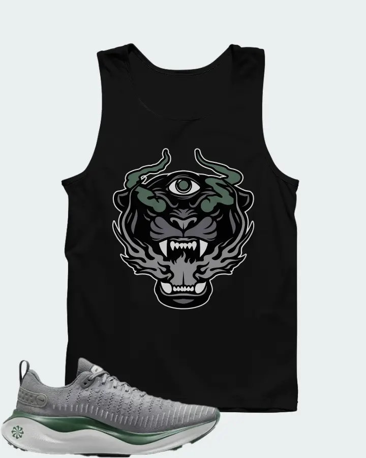 Nike InfinityRN 4 Cool Grey Gorge Green Matching Tank Top