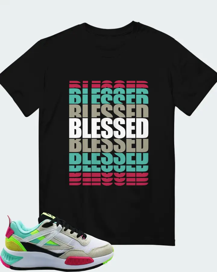 Fila Setona Viz  Leather Mesh Cross  Sneaker Matching Black T-Shirt - BLESSED Many Times