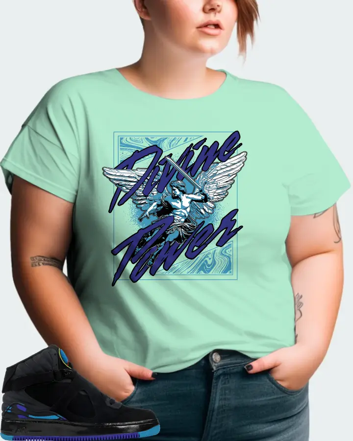 Jordan AJF 8 Sneaker Matching Mint T-Shirt (Divine Power) - View 11