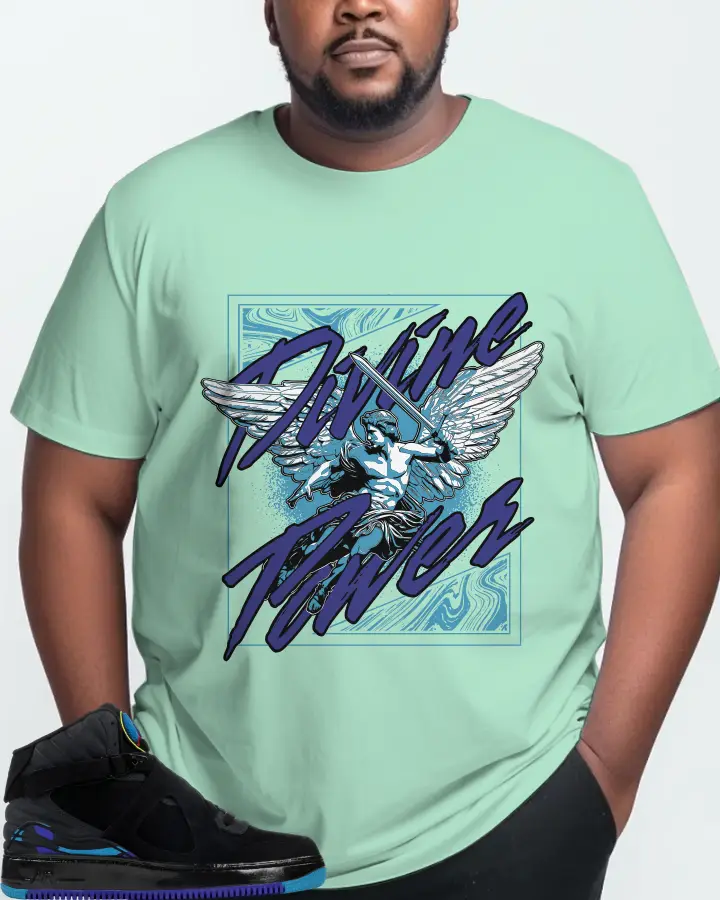 Jordan AJF 8 Sneaker Matching Mint T-Shirt (Divine Power) - View 10