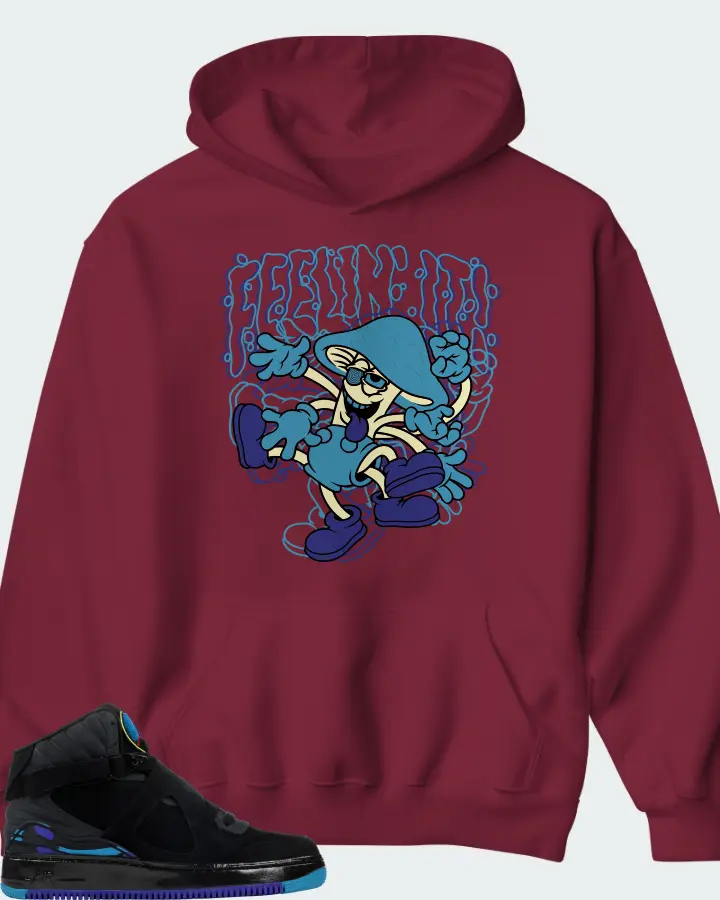 Hoodie in Maroon