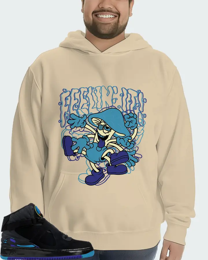 Jordan AJF 8 Sneaker Matching Cream Hoodie (Feeling It) - View 6