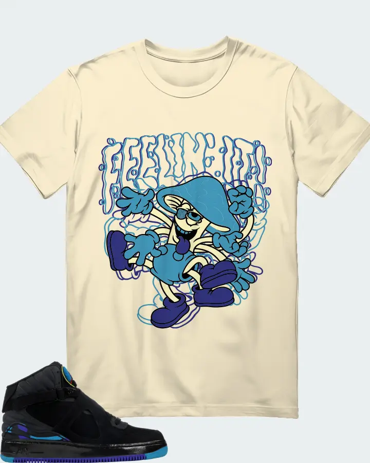 Jordan AJF 8 Sneaker Matching Natural T-Shirt (Feeling It) - View 1