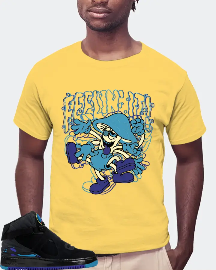 Jordan AJF 8 Sneaker Matching Yellow T-Shirt (Feeling It) - View 4