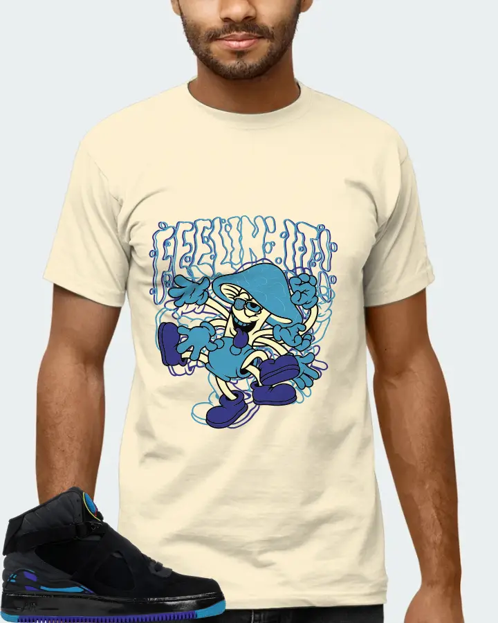 Jordan AJF 8 Sneaker Matching Natural T-Shirt (Feeling It) - View 6