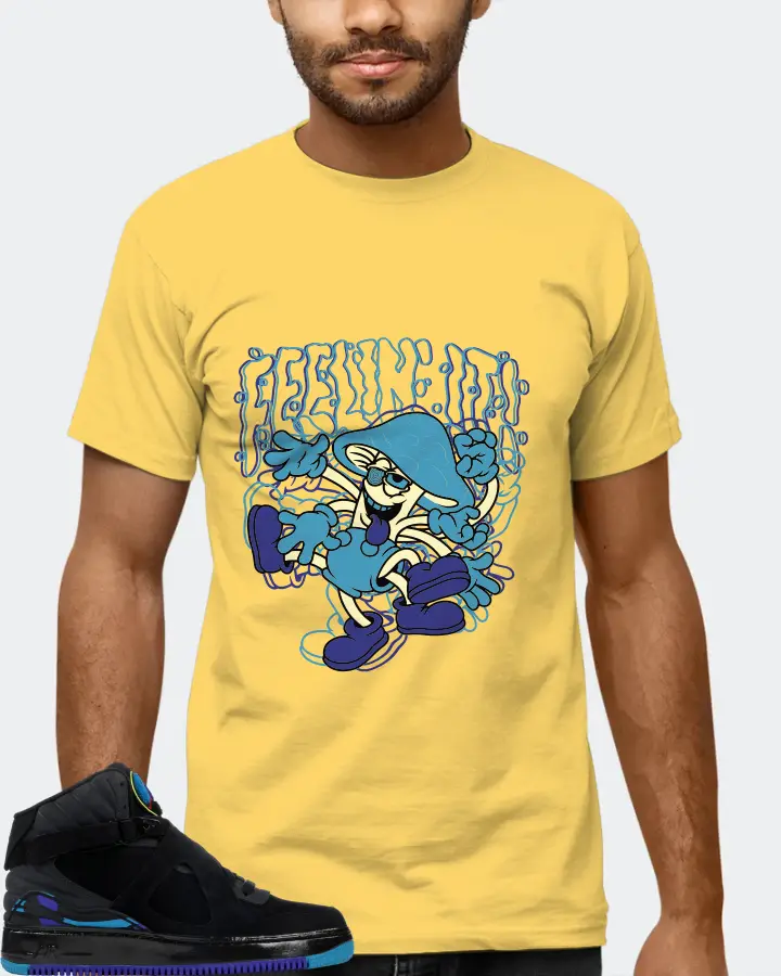 Jordan AJF 8 Sneaker Matching Yellow T-Shirt (Feeling It) - View 6