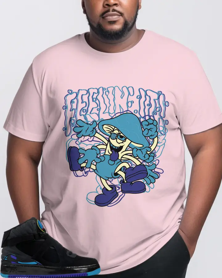 Jordan AJF 8 Sneaker Matching Soft Pink T-Shirt (Feeling It) - View 10