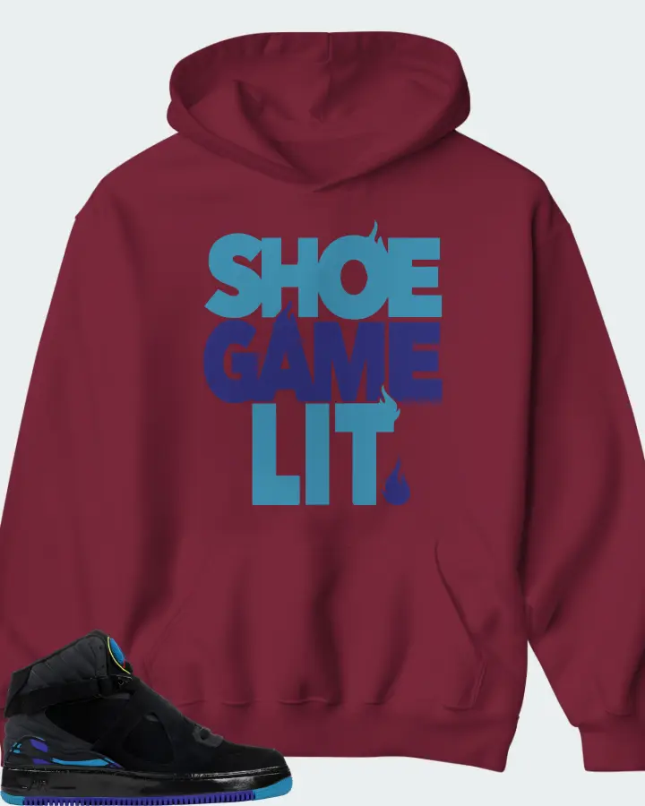 Hoodie in Maroon