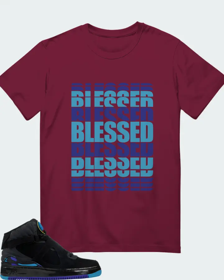 Jordan AJF 8 Sneaker Matching Kid's T-Shirt - BLESSED Many Times