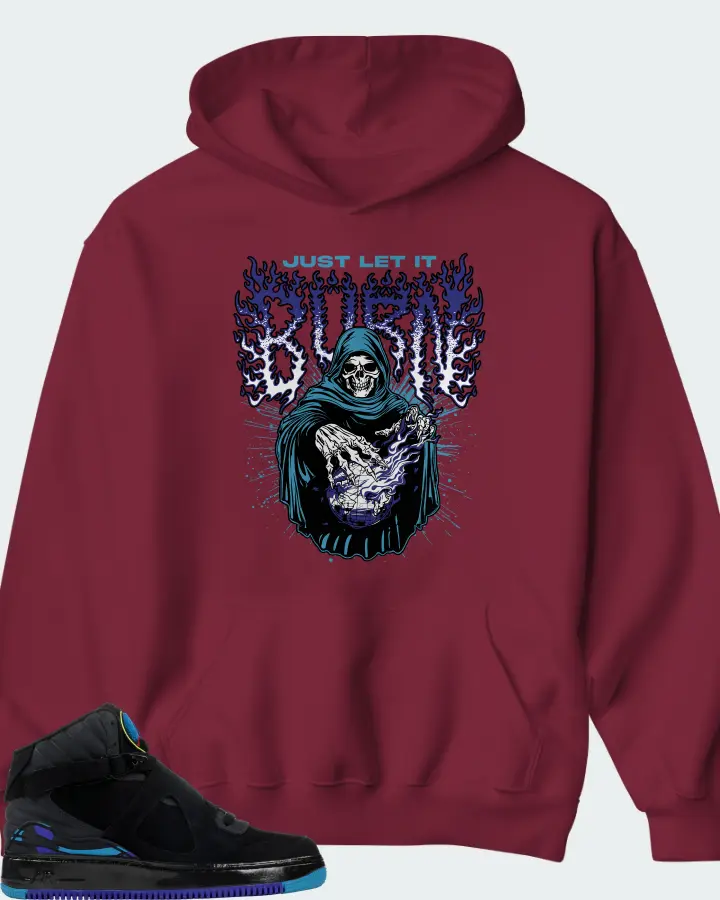 Hoodie in Maroon