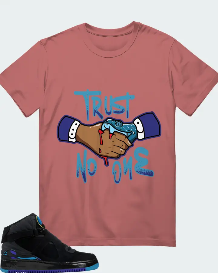 Jordan AJF 8 Sneaker Matching Mauve T-Shirt - Trust No One