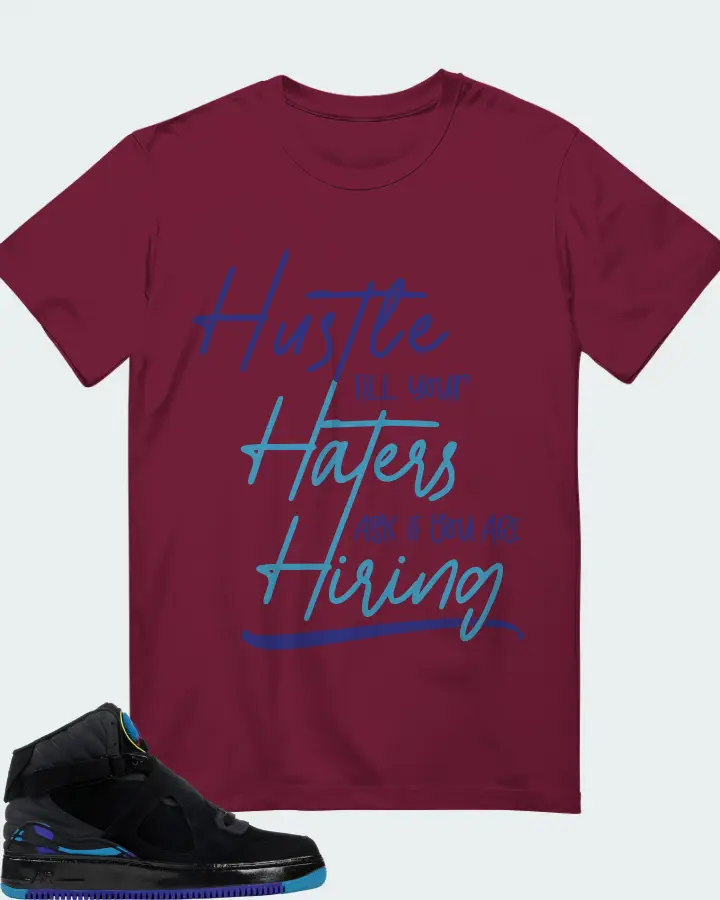 Jordan AJF 8 Sneaker Matching Kid's T-Shirt - HUSTLE TILL YOUR HATERS ASK