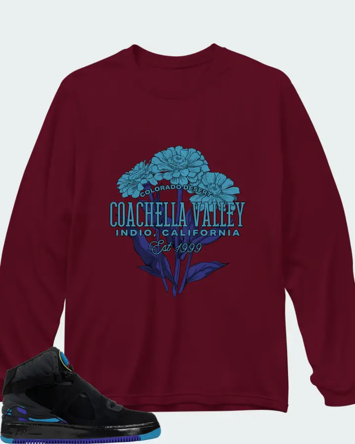 Long Sleeve T-Shirt in Maroon