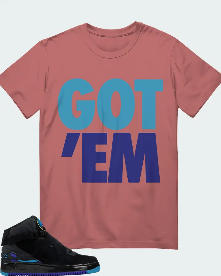Jordan AJF 8 Sneaker Matching Mauve T-Shirt - Got Em