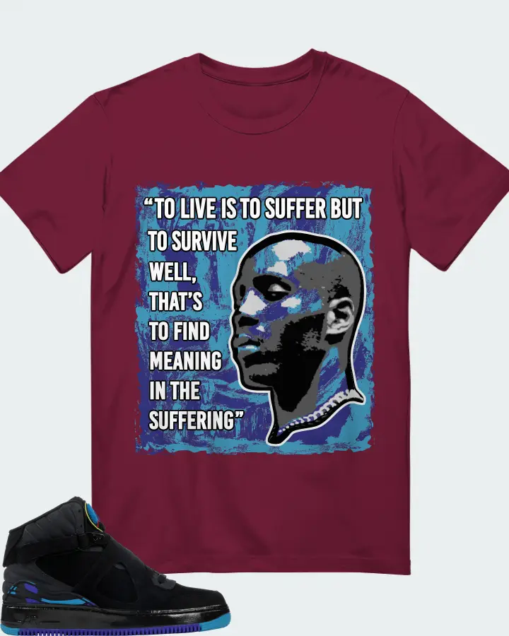Jordan AJF 8 Sneaker Matching Kid's T-Shirt - DMX Suffer Quote