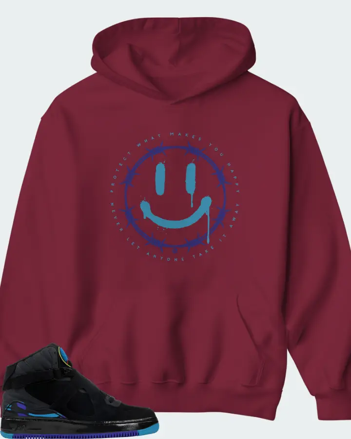 Hoodie in Maroon
