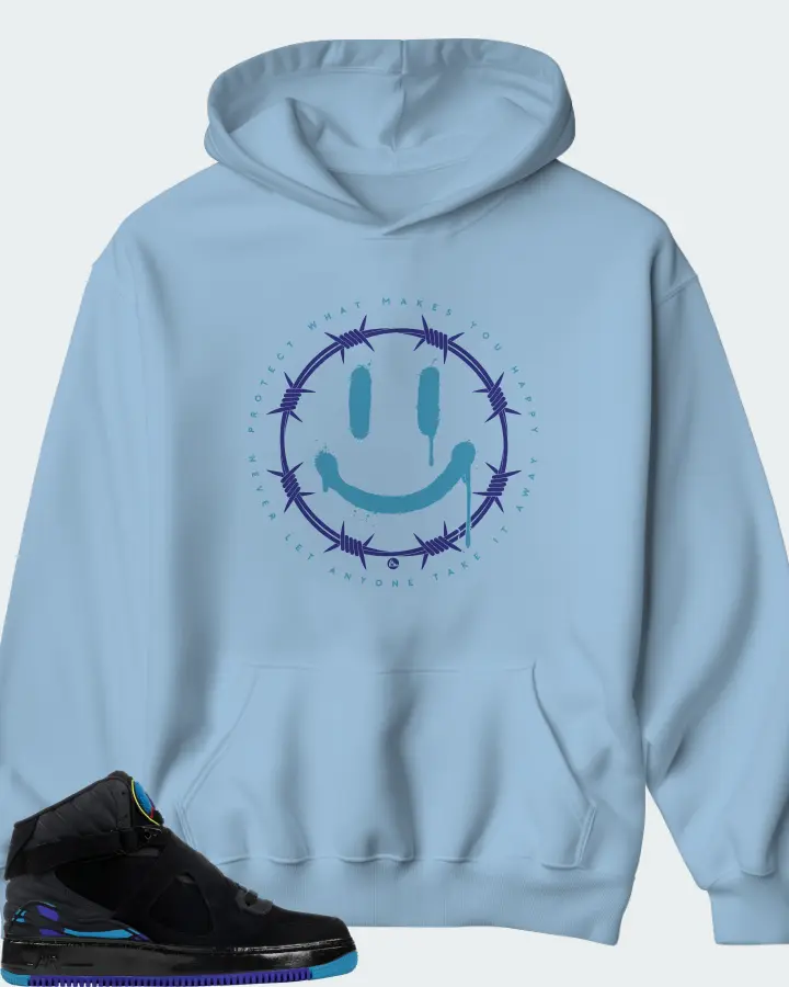 Hoodie in Carolina Blue