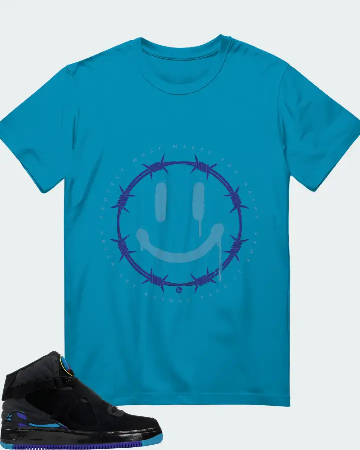 Jordan AJF 8 Sneaker Matching Aqua T-Shirt (PROTECT) - View 1