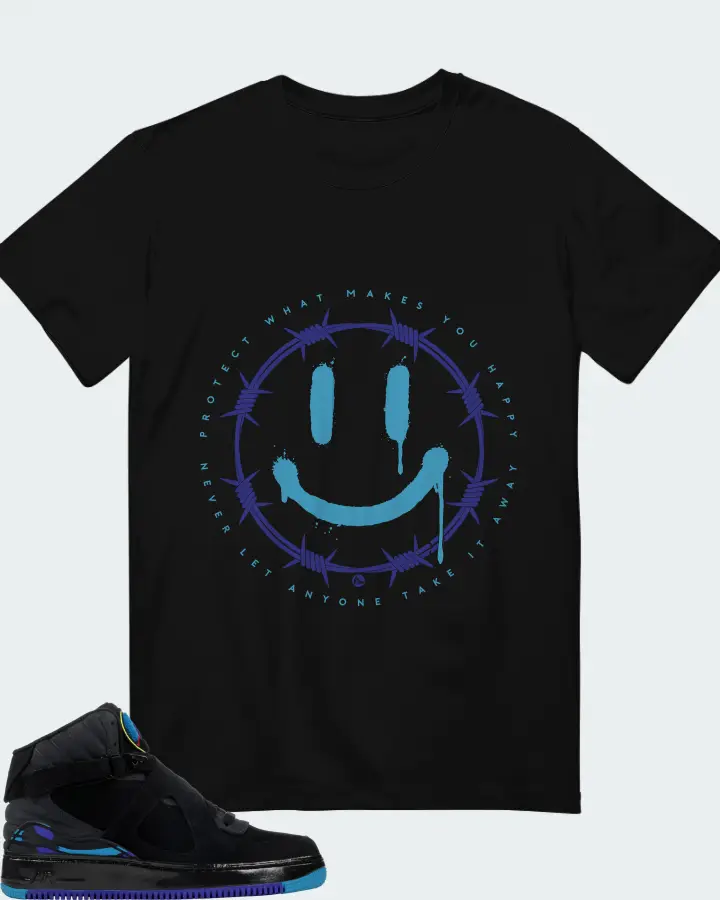 Jordan AJF 8 Sneaker Matching Black T-Shirt (PROTECT) - View 1