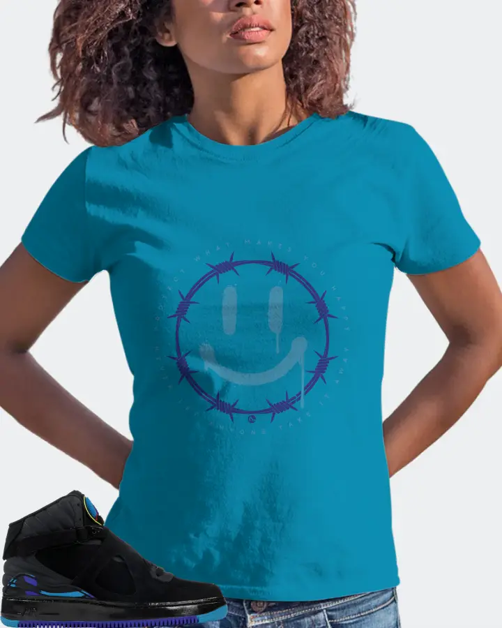 Jordan AJF 8 Sneaker Matching Aqua T-Shirt (PROTECT) - View 3