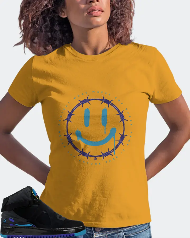 Jordan AJF 8 Sneaker Matching Mustard T-Shirt (PROTECT) - View 3