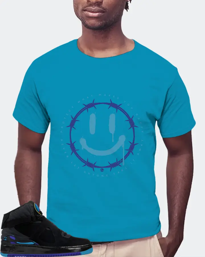 Jordan AJF 8 Sneaker Matching Aqua T-Shirt (PROTECT) - View 4