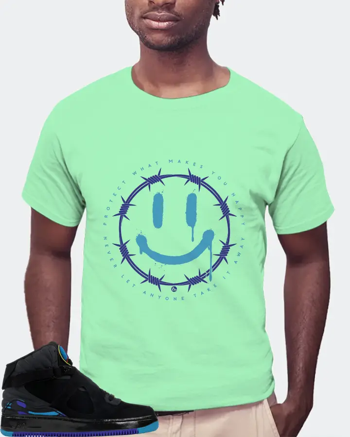 Jordan AJF 8 Sneaker Matching Fresh Mint T-Shirt (PROTECT) - View 4
