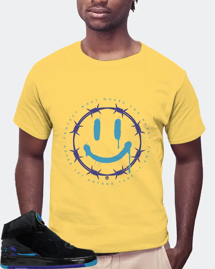 Jordan AJF 8 Sneaker Matching Yellow T-Shirt (PROTECT) - View 4