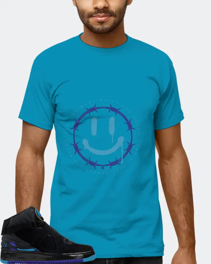 Jordan AJF 8 Sneaker Matching Aqua T-Shirt (PROTECT) - View 6