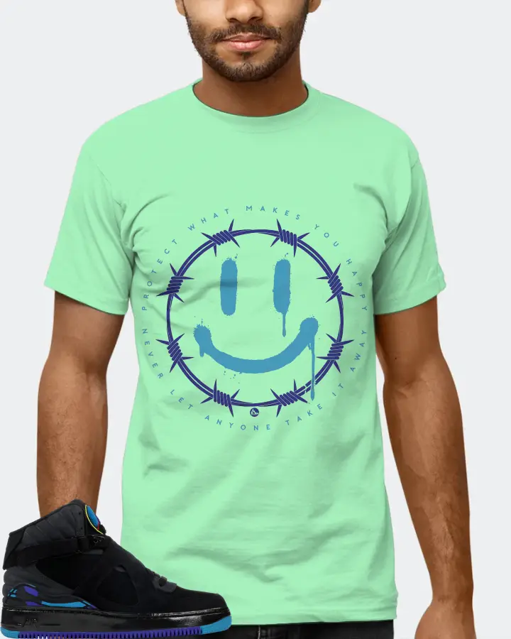Jordan AJF 8 Sneaker Matching Fresh Mint T-Shirt (PROTECT) - View 6