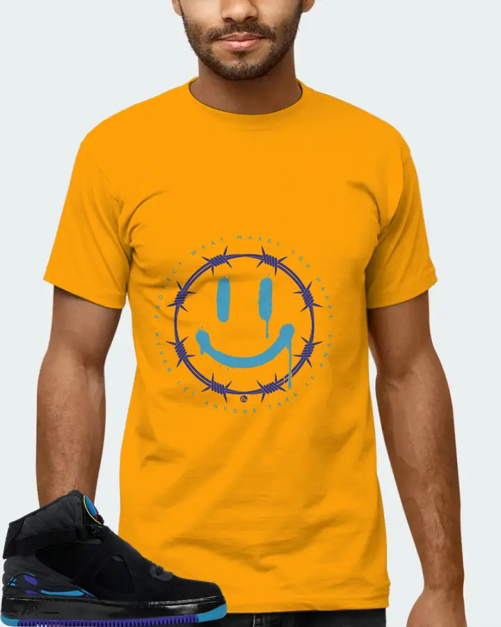 Jordan AJF 8 Sneaker Matching Gold T-Shirt (PROTECT) - View 6
