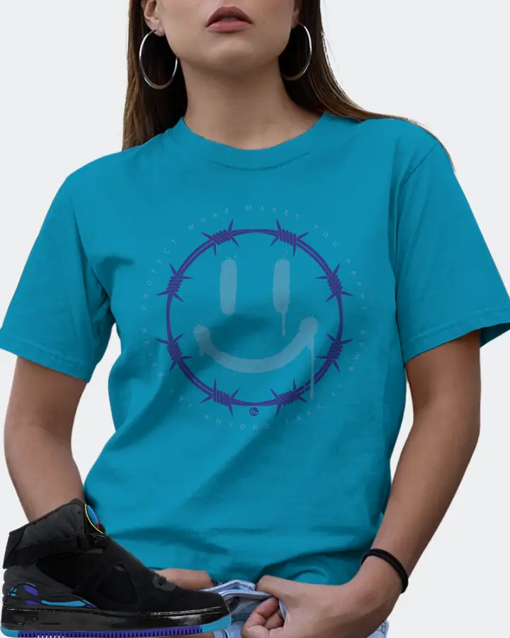 Jordan AJF 8 Sneaker Matching Aqua T-Shirt (PROTECT) - View 7