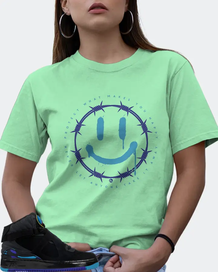 Jordan AJF 8 Sneaker Matching Fresh Mint T-Shirt (PROTECT) - View 7
