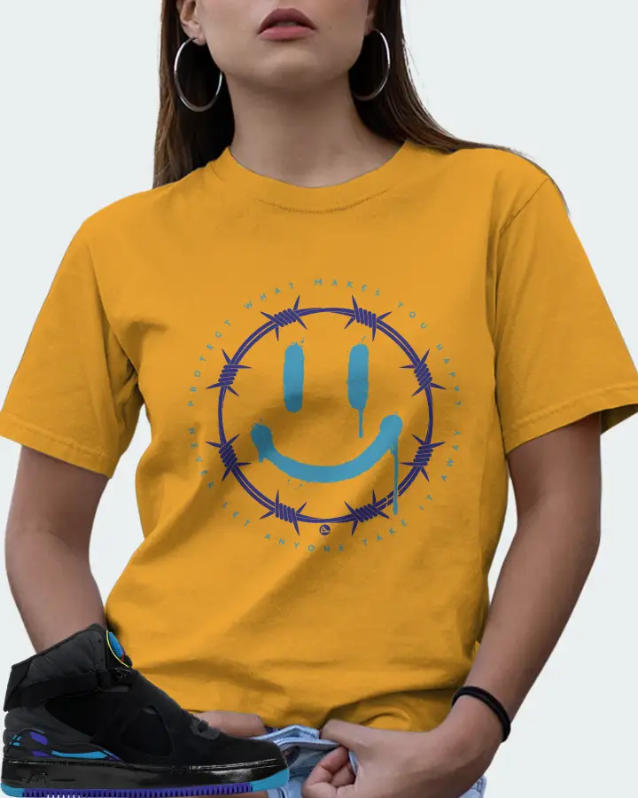 Jordan AJF 8 Sneaker Matching Mustard T-Shirt (PROTECT) - View 7