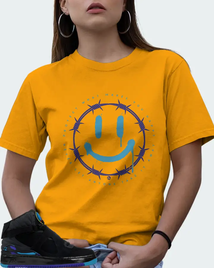Jordan AJF 8 Sneaker Matching Gold T-Shirt (PROTECT) - View 7