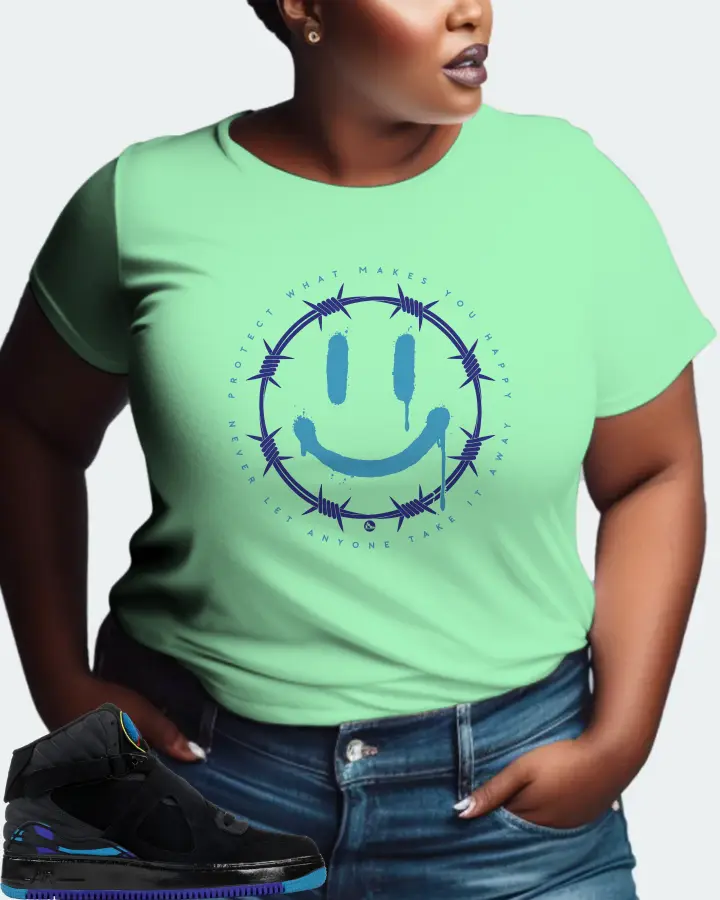 Jordan AJF 8 Sneaker Matching Fresh Mint T-Shirt (PROTECT) - View 9