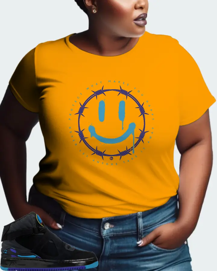 Jordan AJF 8 Sneaker Matching Gold T-Shirt (PROTECT) - View 9