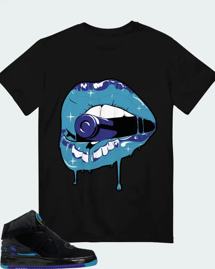 Jordan AJF 8 Sneaker Matching Black T-Shirt - Kiss of Death