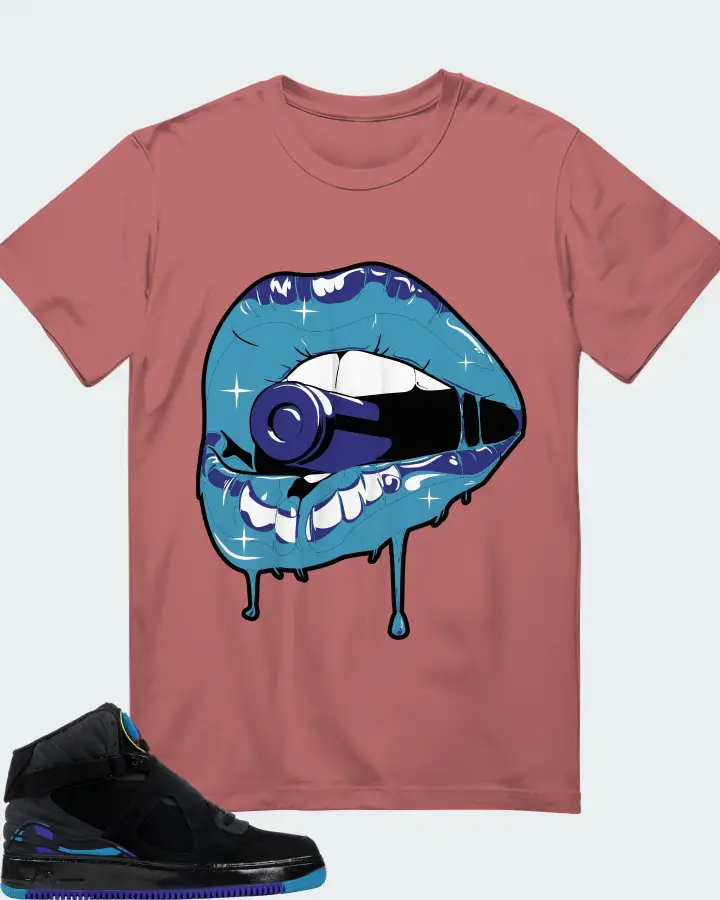 Jordan AJF 8 Sneaker Matching Mauve T-Shirt - Kiss of Death