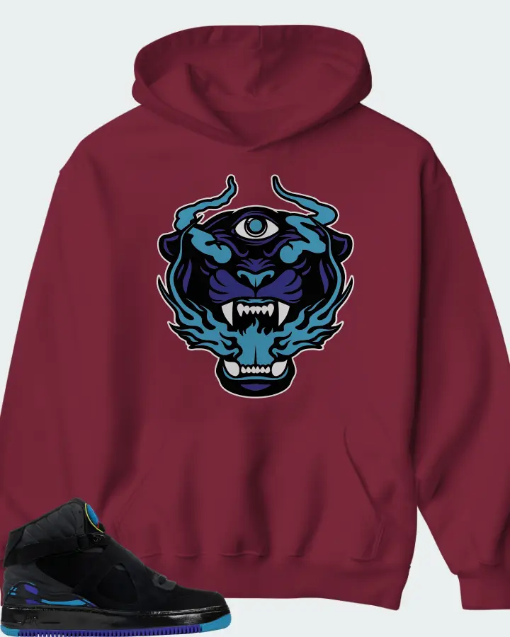Hoodie in Maroon