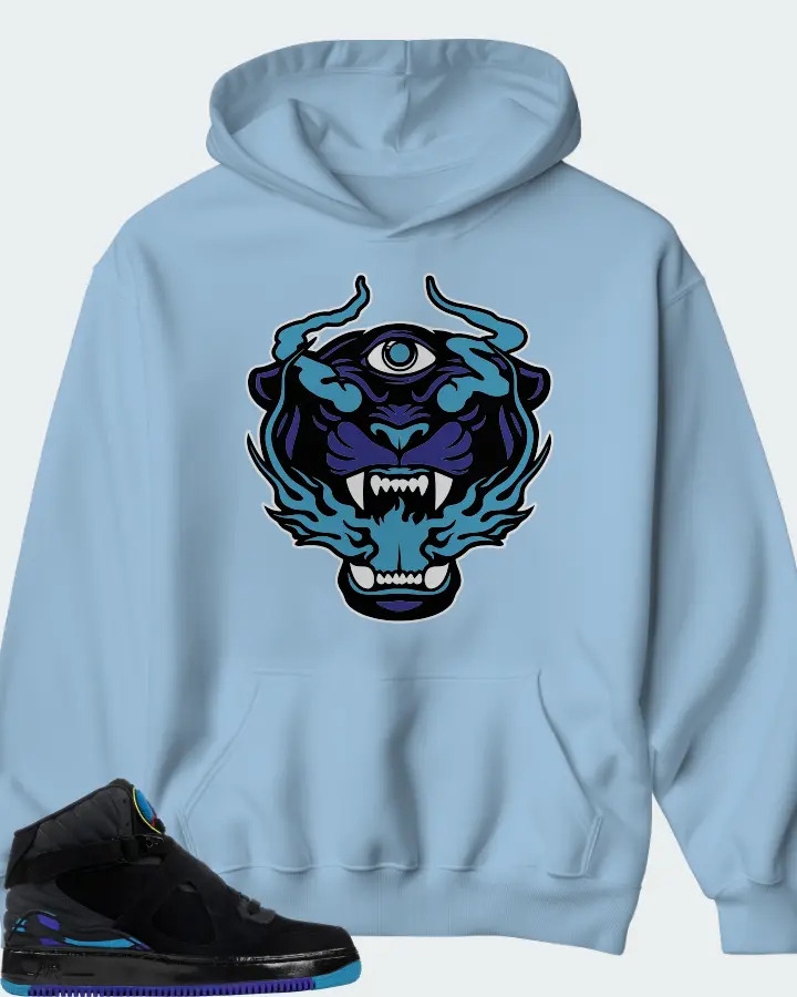 Hoodie in Carolina Blue