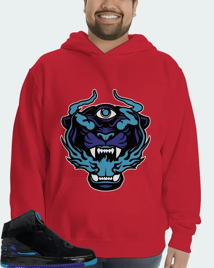 Jordan AJF 8 Sneaker Matching Red Hoodie (The Beast) - View 6