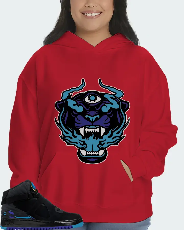 Jordan AJF 8 Sneaker Matching Red Hoodie (The Beast) - View 7