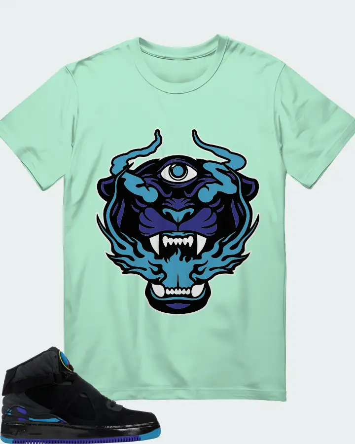 Jordan AJF 8 Sneaker Matching Mint T-Shirt (The Beast) - View 1